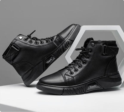 NevoBlack - Elegante en comfortabele leren orthopedische schoenen