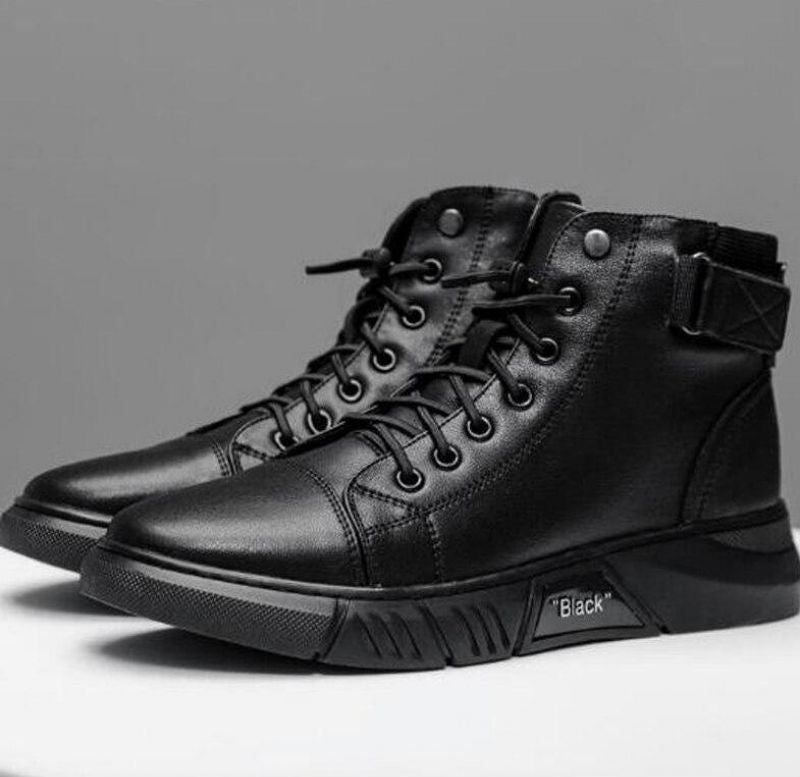 NevoBlack - Elegante en comfortabele leren orthopedische schoenen