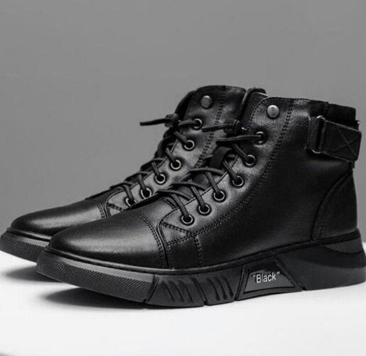 NevoBlack - Zapatos ortopédicos de cuero elegantes y cómodos